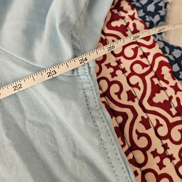 Volcom Men's XXL Light Blue Cotton Button Up Shirt Short Sleeve Modern Fit - Picture 11 of 12